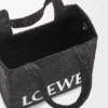Medium Loewe Font Tote in Raffia Medium Loewe Font Tote in Raffia