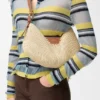 Medium Loewe Swing Bag in Raffia and Calfskin
