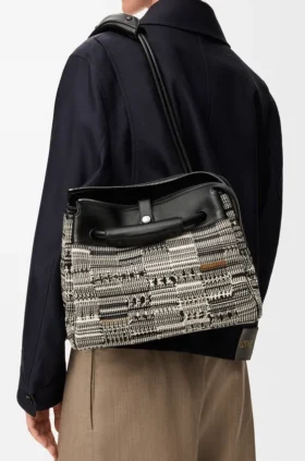 Medium Madrid Bag in Woven Textile