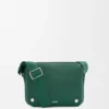 Medium Pebble Messenger Bag in Supple Grained Calfskin