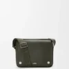 Medium Pebble Messenger Bag in Supple Grained Calfskin