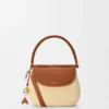 Medium Pescador Bag in Raffia and Calfskin Medium Pescador Bag in Raffia and Calfskin