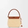 Medium Pescador Bag in Raffia and Calfskin Medium Pescador Bag in Raffia and Calfskin
