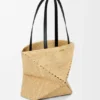 Medium Puzzle Fold Tote in Raffia Medium Puzzle Fold Tote in Raffia