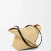 Medium Puzzle Fold Tote in Raffia Medium Puzzle Fold Tote in Raffia