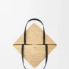 Medium Puzzle Fold Tote in Raffia Medium Puzzle Fold Tote in Raffia