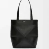 Medium Puzzle Fold Tote in Shiny Calfskin