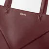 Medium Puzzle Fold Tote in Shiny Calfskin