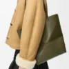 Medium Puzzle Fold Tote in Shiny Calfskin