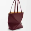 Medium Puzzle Fold Tote in Shiny Calfskin