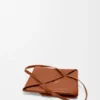 Medium Puzzle Fold Tote in Shiny Calfskin