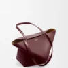 Medium Puzzle Fold Tote in Shiny Calfskin