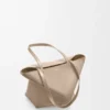 Medium Puzzle Fold Tote in Shiny Calfskin