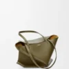 Medium Puzzle Fold Tote in Shiny Calfskin