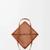 Medium Puzzle Fold Tote in Shiny Calfskin