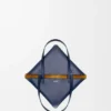 Medium Puzzle Fold Tote in Shiny Calfskin