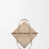 Medium Puzzle Fold Tote in Shiny Calfskin