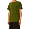 Men”S Loewe Anagram Classic Embroidered Cotton Round Neck Short Sleeve Green H6109230Cr-4160