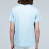 Men”S Loewe Anagram Classic Embroidered Cotton Round Neck Short Sleeve Light Blue H6109230Cr-6410