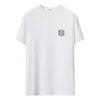 Men”S Loewe Anagram Embroidered Cotton Round Neck Short Sleeve White H526Y22J26-2100