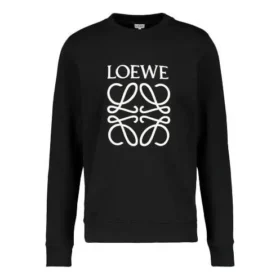 Men”S Loewe Anagram Embroidered Sports Black P00446091