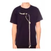 Men”S Loewe Cotton Drawstring Design Short Sleeve Navy Blue H6109031Si-5110