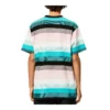 Men”S Loewe Cotton Stripe Embroidered Logo Short Sleeve H6109950Pc-9990