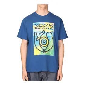 Men”S Loewe Eye Printing Short Sleeve Blue H6109822Pc-5130