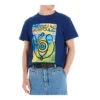 Men”S Loewe Eye Printing Short Sleeve Blue H6109822Pc-5130