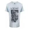 Men”S Loewe Ken Heyman Printing Cotton Short Sleeve Pink Blue H6109980Pc-6410