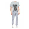 Men”S Loewe Ken Heyman Printing Cotton Short Sleeve Pink Blue H6109980Pc-6410