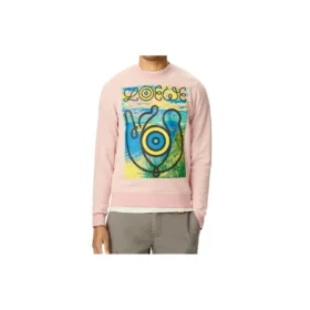 Men”S Loewe Pink Eye Printing Red H6299940Pc-7080