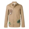 Men”S Loewe Printing Jacket Brown H2198210Ib-2140