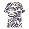 Men”S Loewe Stripe Cotton Short Sleeve White Blue H526341X72-2091
