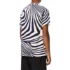 Men”S Loewe Stripe Cotton Short Sleeve White Blue H526341X72-2091
