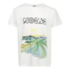 Men”S Loewe Watercolor Printing Cotton Short Sleeve White H6109831Pc-2100