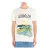 Men”S Loewe Watercolor Printing Cotton Short Sleeve White H6109831Pc-2100