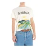Men”S Loewe Watercolor Printing Cotton Short Sleeve White H6109831Pc-2100
