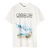 Men”S Loewe White Snow Mountain Printing Short Sleeve White H6299983Pc-2100