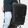 Military Backpack in Soft Grained Calfskin Military Backpack in Soft Grained Calfskin