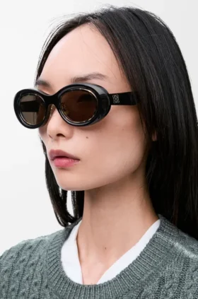 Mini Anagram Oval Sunglasses