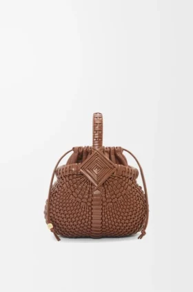 Mini Diamond Round Basket Bag in Calfskin Mini Diamond Round Basket Bag in Calfskin