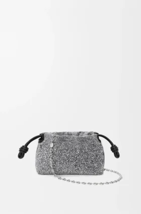 Mini Flamenco Purse in Beads and Nappa Lambskin Mini Flamenco Purse in Beads and Nappa Lambskin