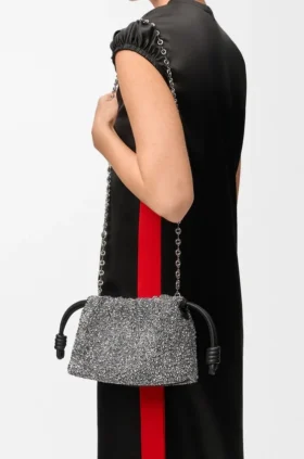 Mini Flamenco Purse in Beads and Nappa Lambskin Mini Flamenco Purse in Beads and Nappa Lambskin