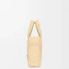 Mini Loewe Font Tote in Raffia