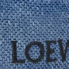Mini Loewe Font Tote in Raffia
