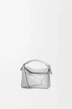 Mini Puzzle Edge Bag in Laminated Lambskin