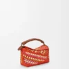 Mini Puzzle Edge Bag in Raffia and Calfskin Mini Puzzle Edge Bag in Raffia and Calfskin