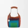 Mini Squeeze Bag in Beaded Leather