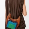 Mini Squeeze Bag in Beaded Leather